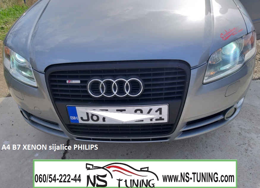 audi a4 b7 xenon svetla farovi d1s sijalica philips ugradnja zamena novi sad tuning